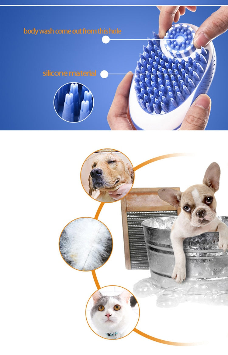 2-in-1 Pet Bath Brush