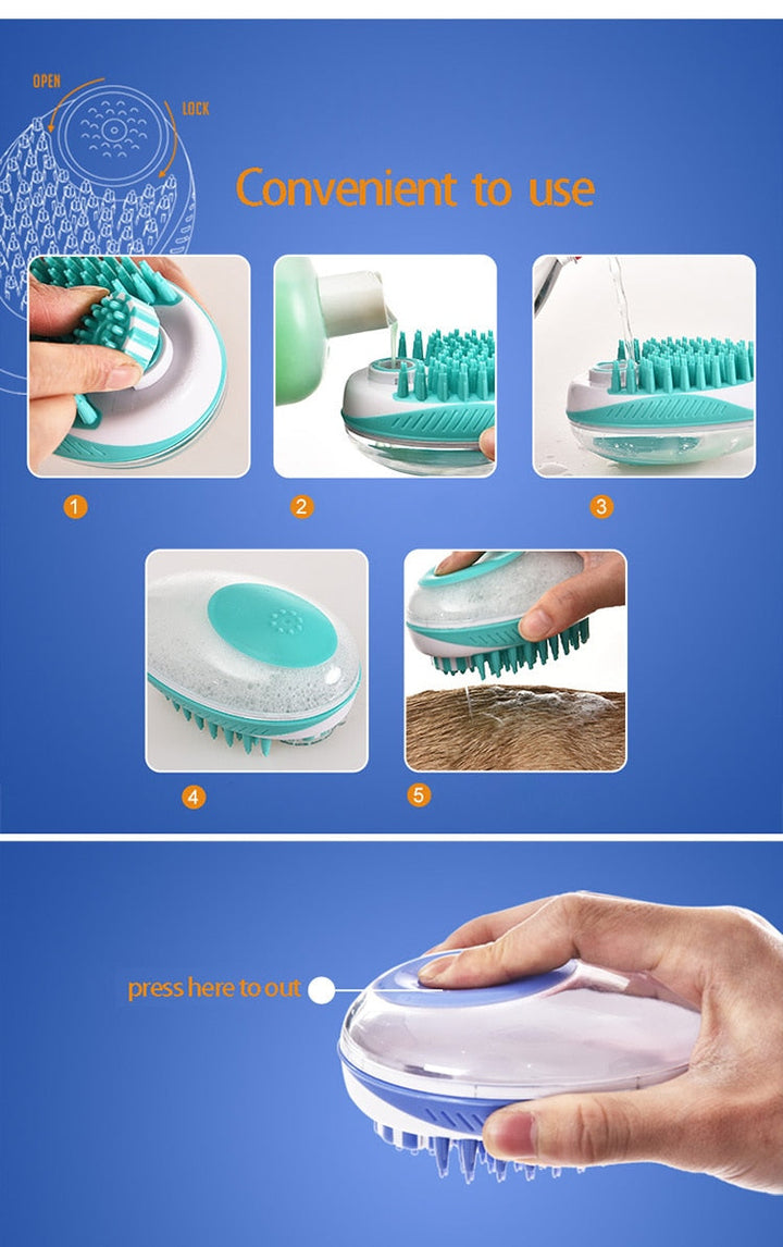 2-in-1 Pet Bath Brush