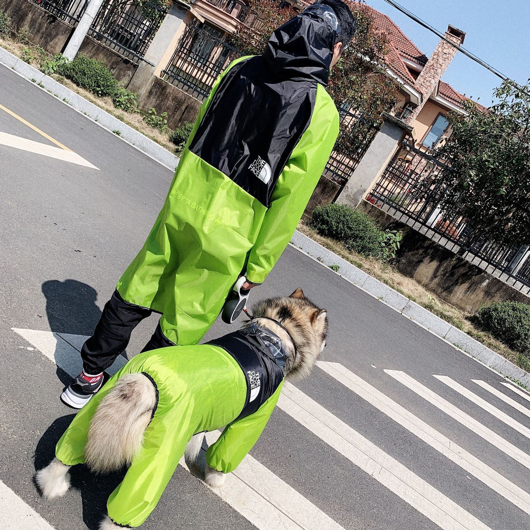 Matching Dog Raincoat