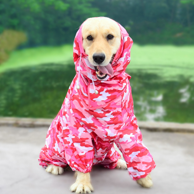 Waterproof Dog Raincoat Jumpsuit