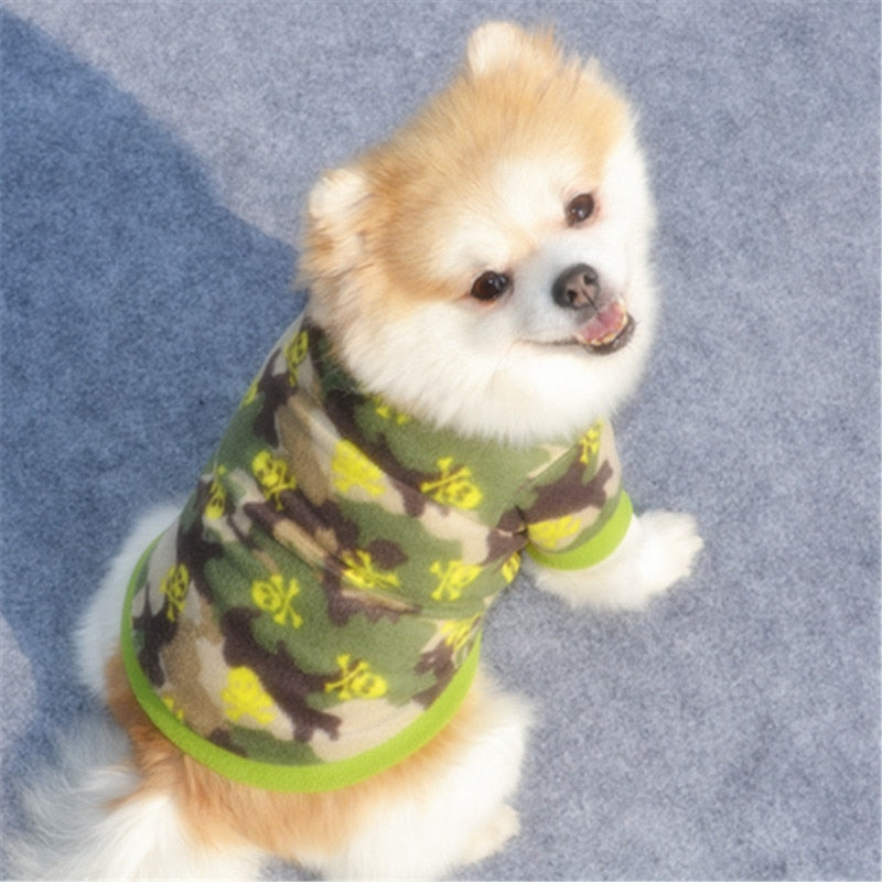 Colourful Fleece Clothes For Dogs