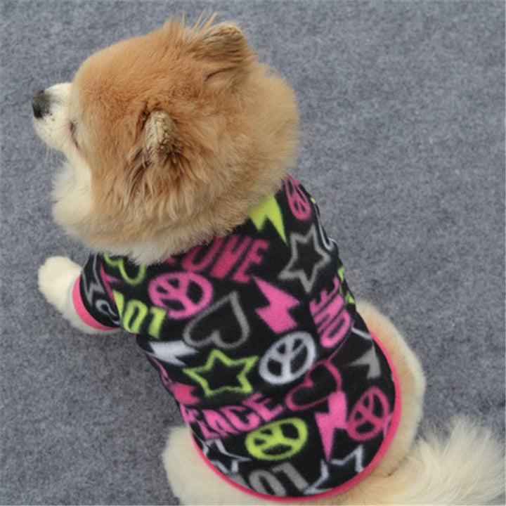 Colourful Fleece Clothes For Dogs