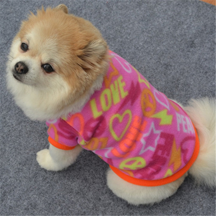 Colourful Fleece Clothes For Dogs