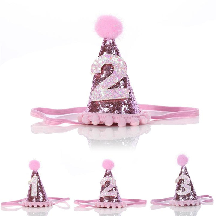 Decorative Shiny Birthday Hat for Dogs Cats