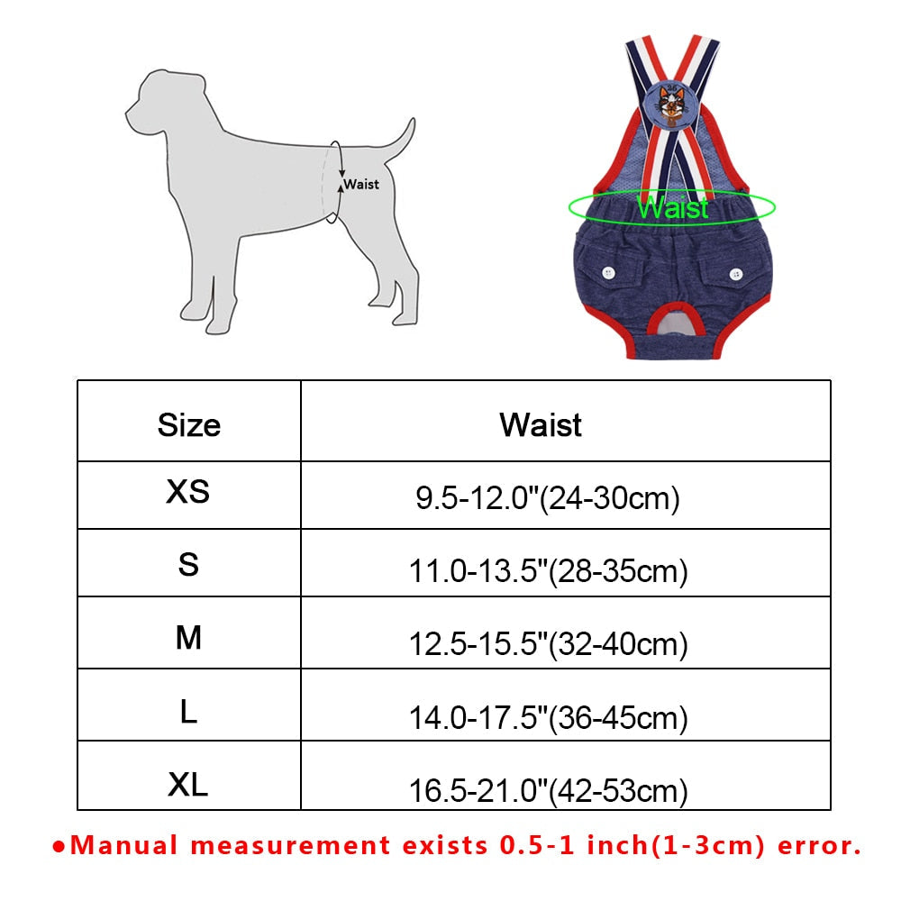 Dog Physiological Washable High Pants