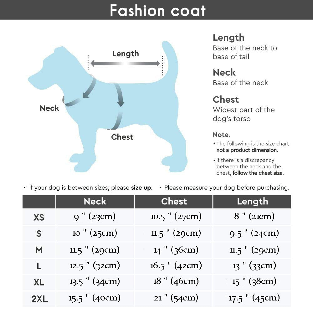 Warm & Shiny Jacket for Dogs