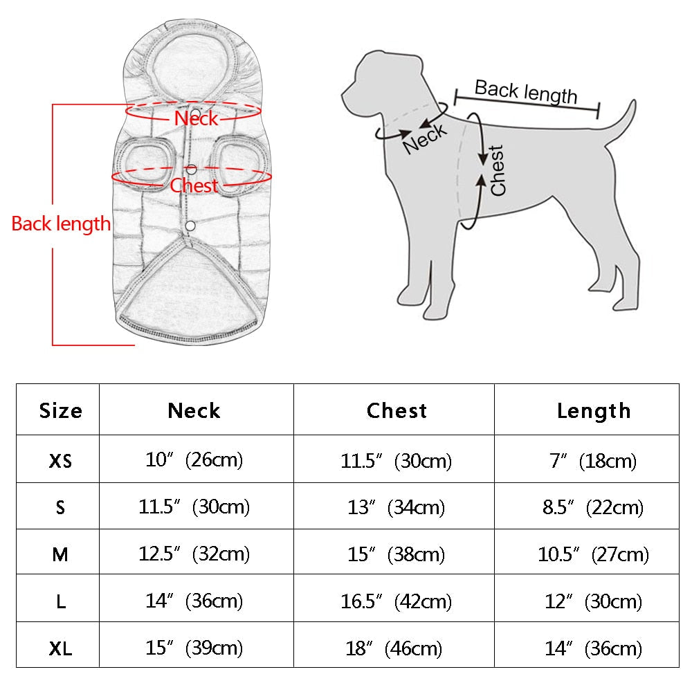 Waterproof Hooded Jacket For Dogs