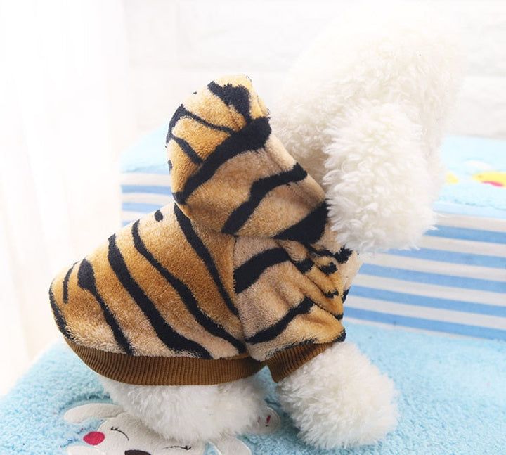 Warm Dog Hoodies (Tiger Strips)