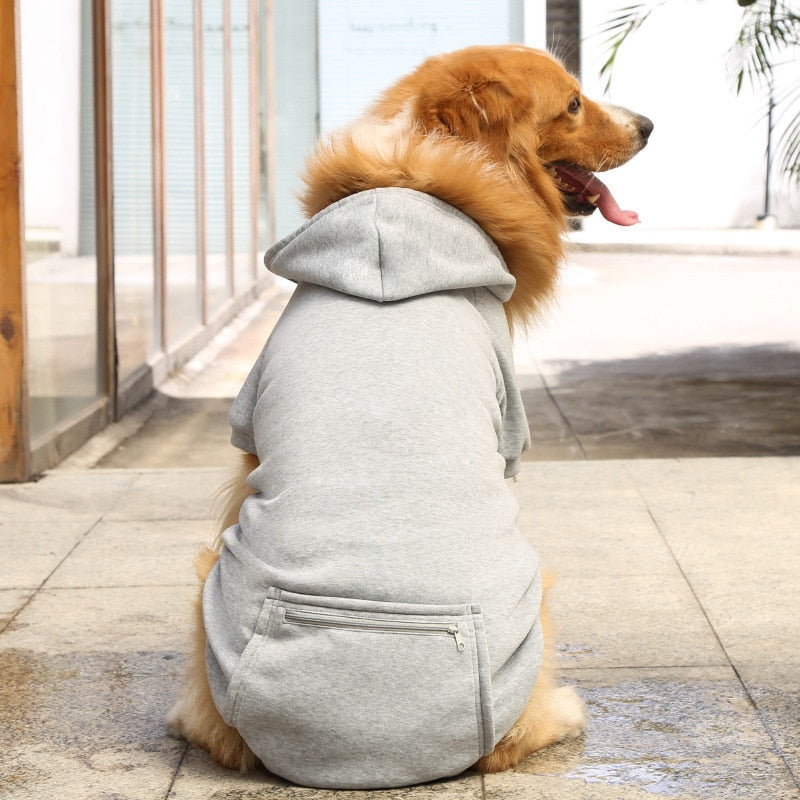 Dog Hoodie with Zipper For Winters