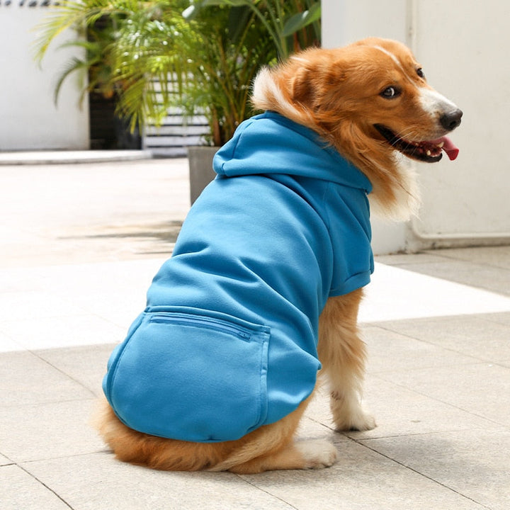 Dog Hoodie with Zipper For Winters