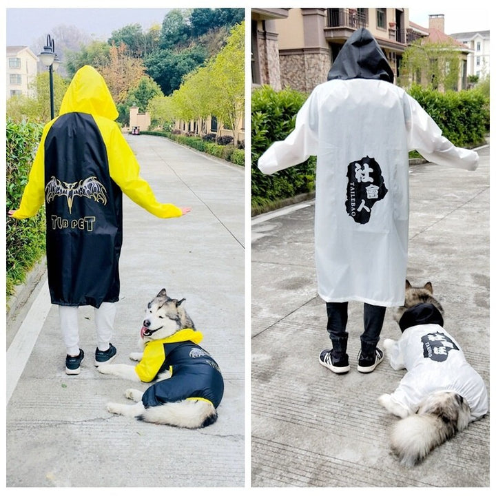 Matching Dog Raincoat