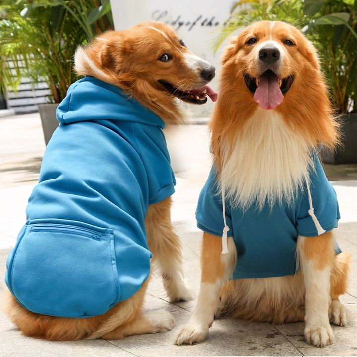 Dog Hoodie with Zipper For Winters