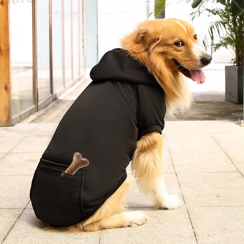 Dog Hoodie with Zipper For Winters