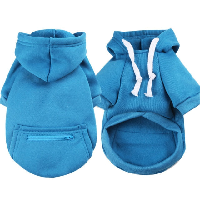 Dog Hoodie with Zipper For Winters