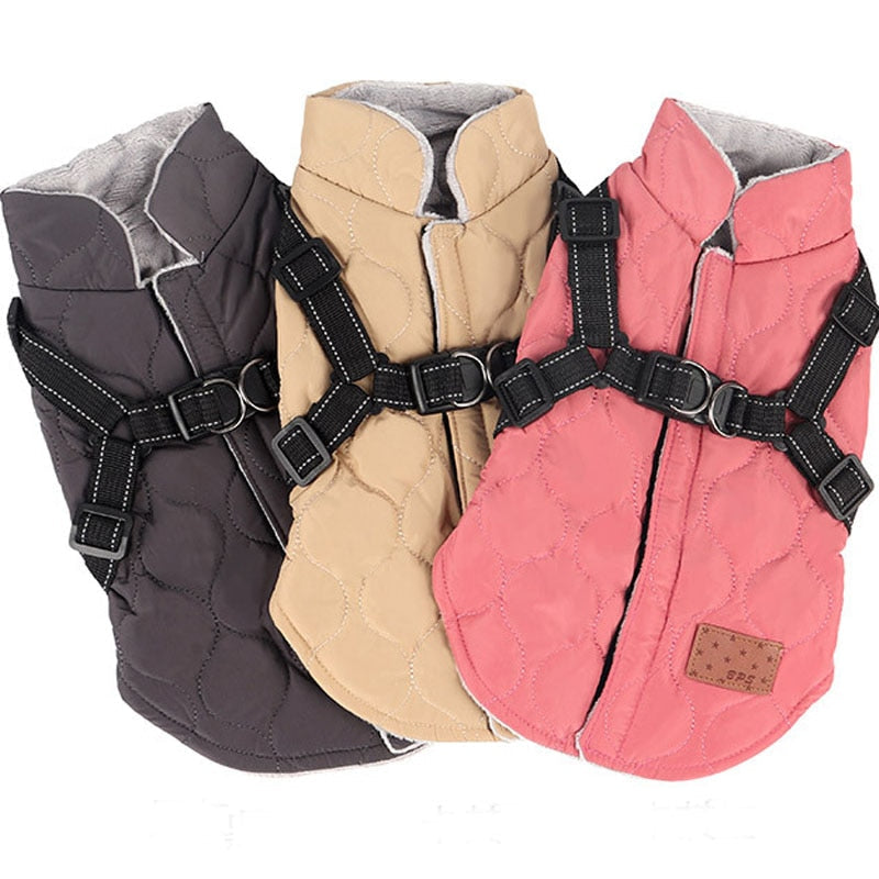 Warm Dog Harness For Winters