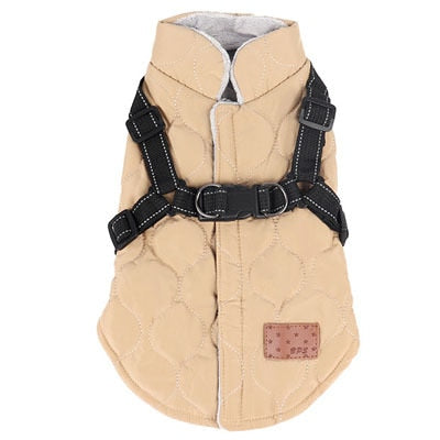 Warm Dog Harness For Winters