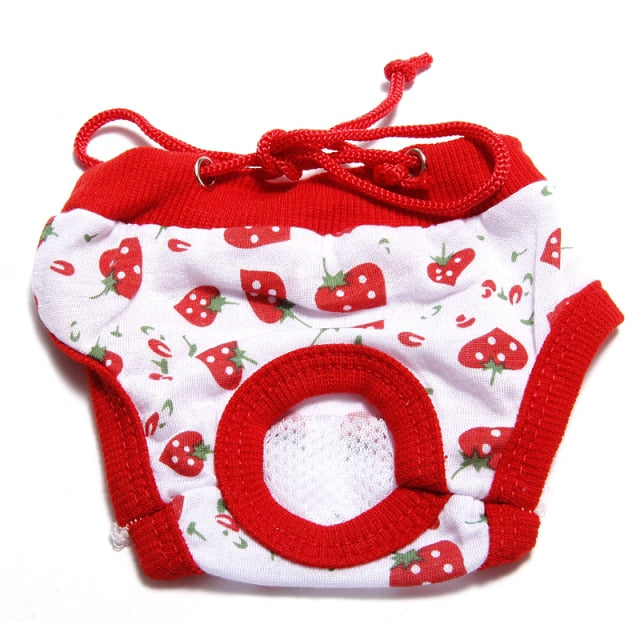 Washable Dog Sanitary Shorts (Cute Ruffles)