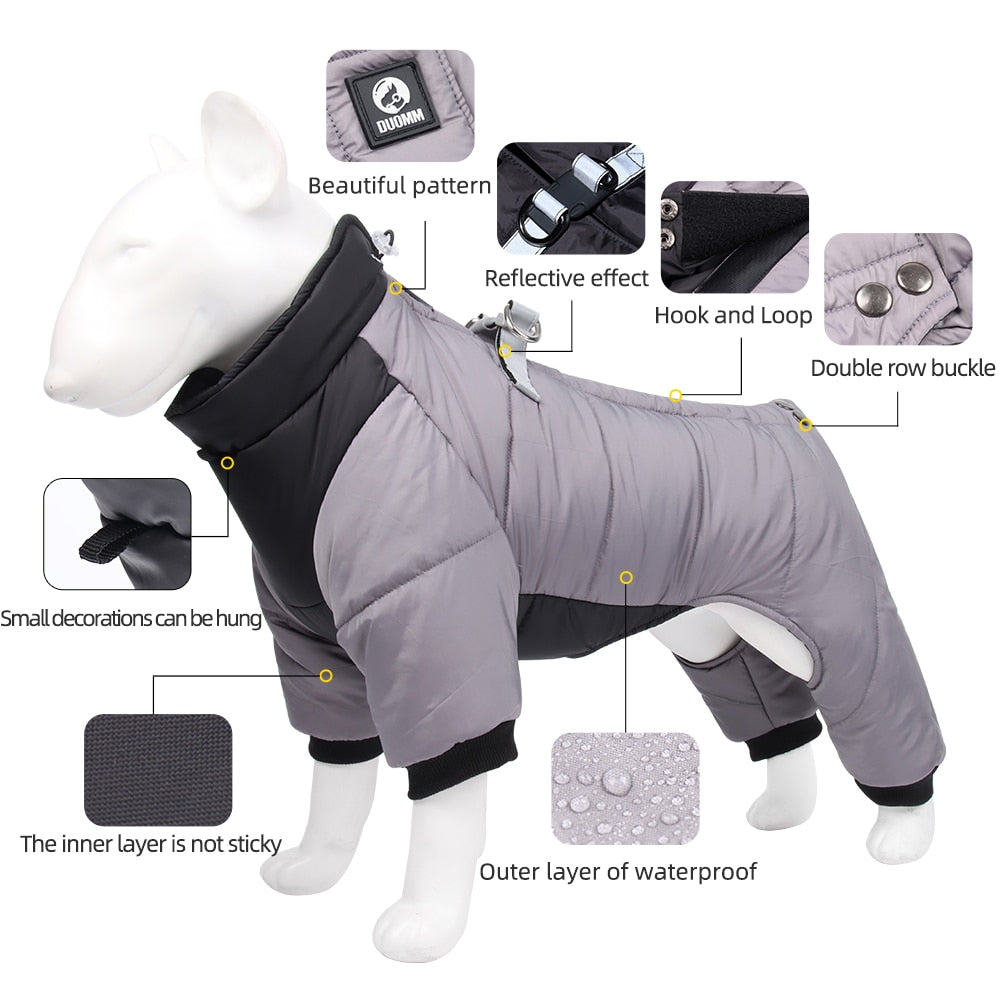 Warm Dog Jacket For Winters