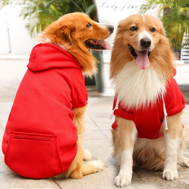 Dog Hoodie with Zipper For Winters