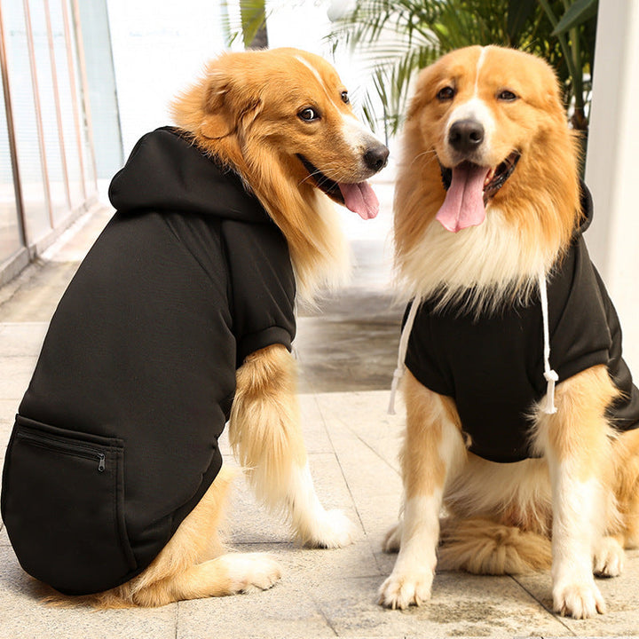 Dog Hoodie with Zipper For Winters