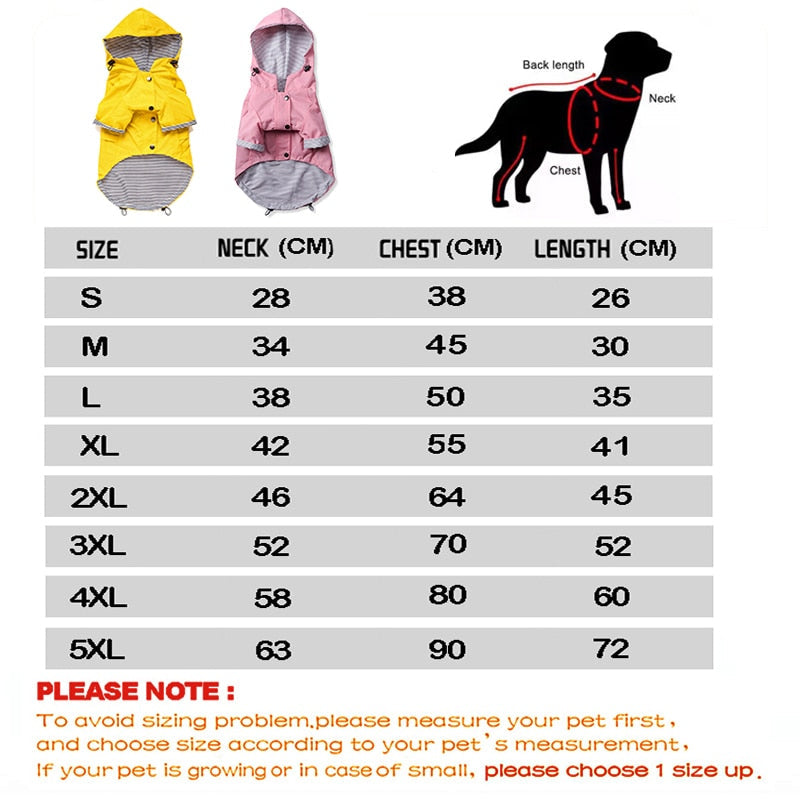 Outdoor Raincoat For Dogs